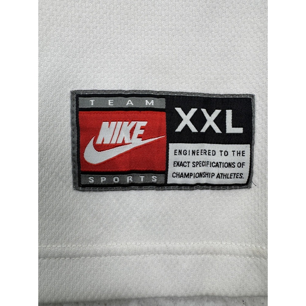 Vtg 90's UConn Huskies Warm Up Shirt Jersey 2XL Nike White NCAA Basketball - Picture 5 of 7